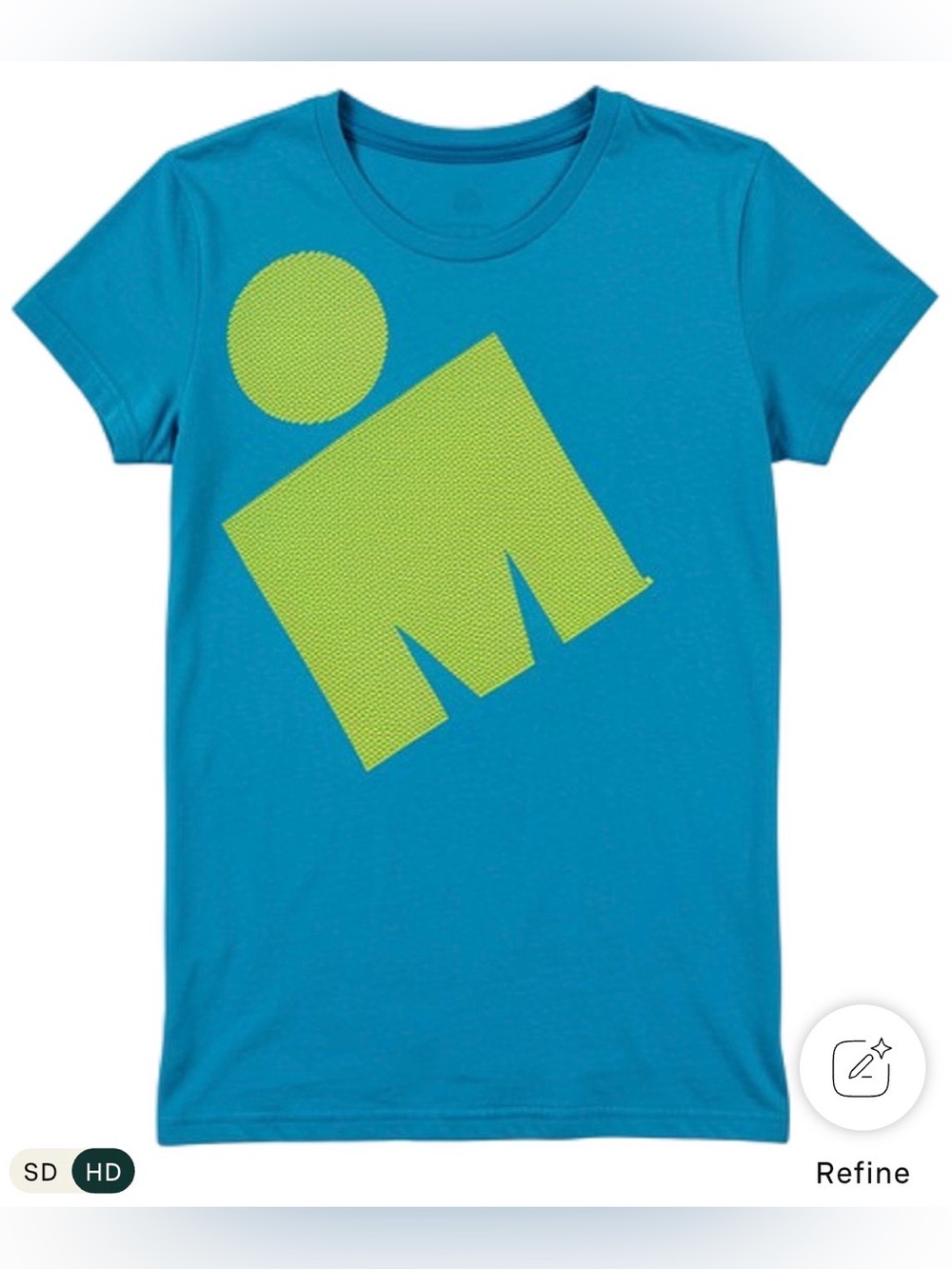 Ironman Bright Blue Short-Sleeve Tee with Lime Graphic